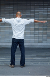 Whole Body Man T poses White Casual Slim Standing Street photo references